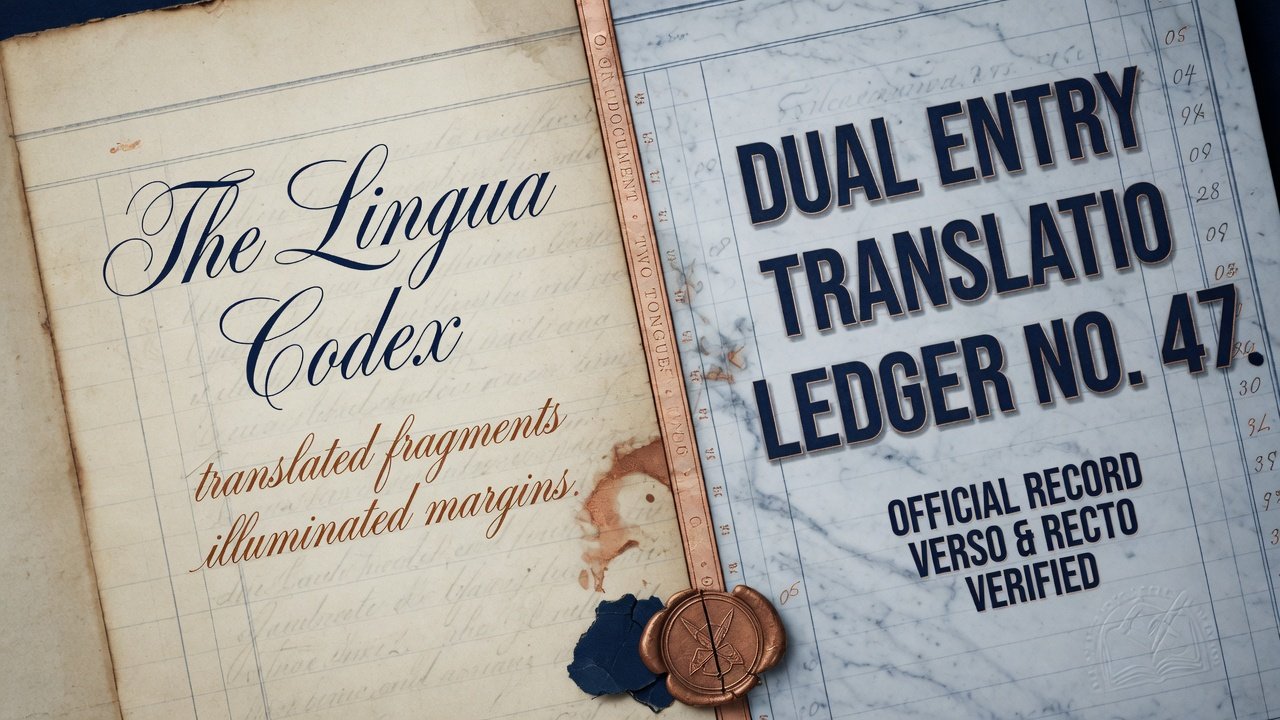Living mixed-case name versus all-caps ledger text